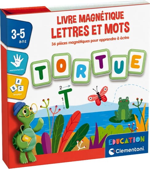 Livre magnétique: lettres et mots