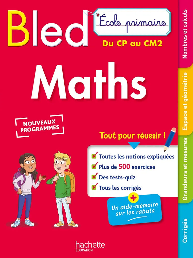 Bled - Maths - Du CP au CM2 ( 1re à 5e année)