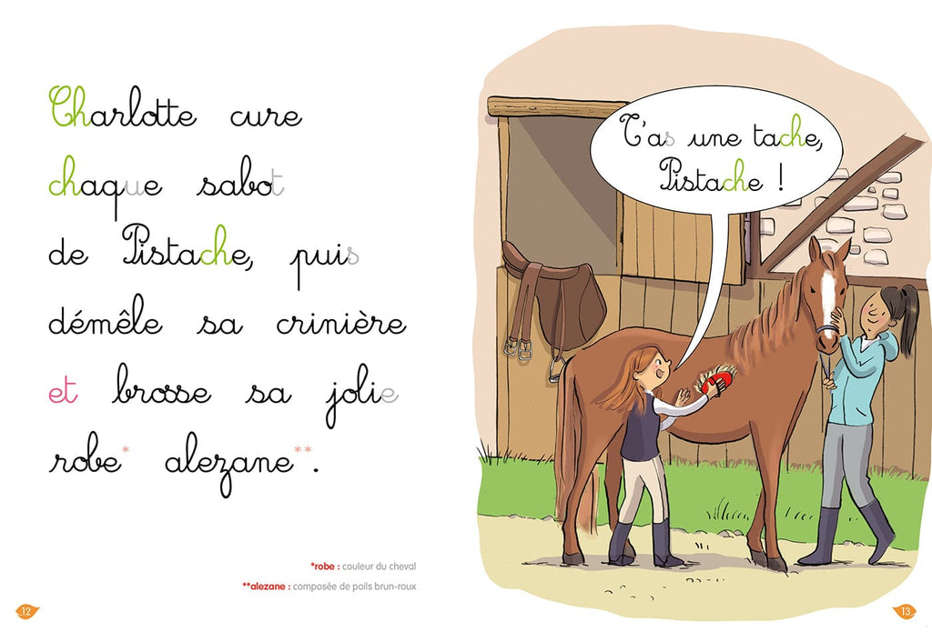 J'apprends à lire Montessori - À cheval Charlotte - Niveau 2