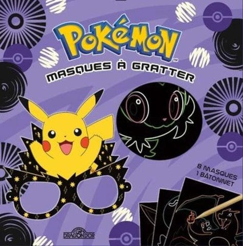 Pokémon - Masques à gratter