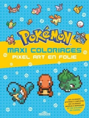 Pokémon - Maxi coloriages pixels