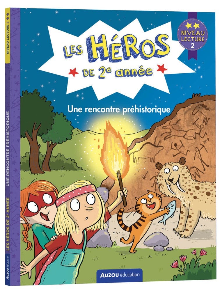 Les héros de 2e année - Une rencontre préhistorique - Niveau 2