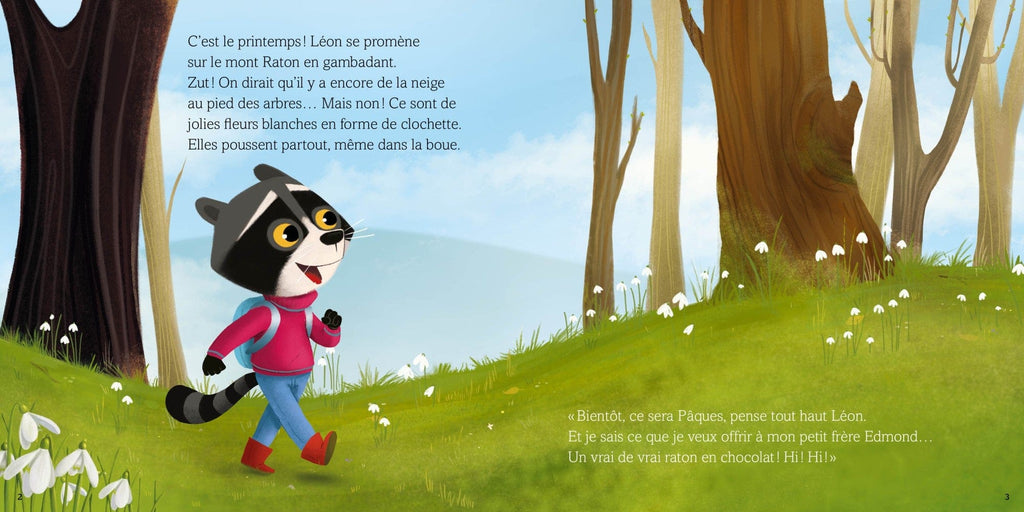 Léon le raton - Chocolats, bisous et lapin de Pâques