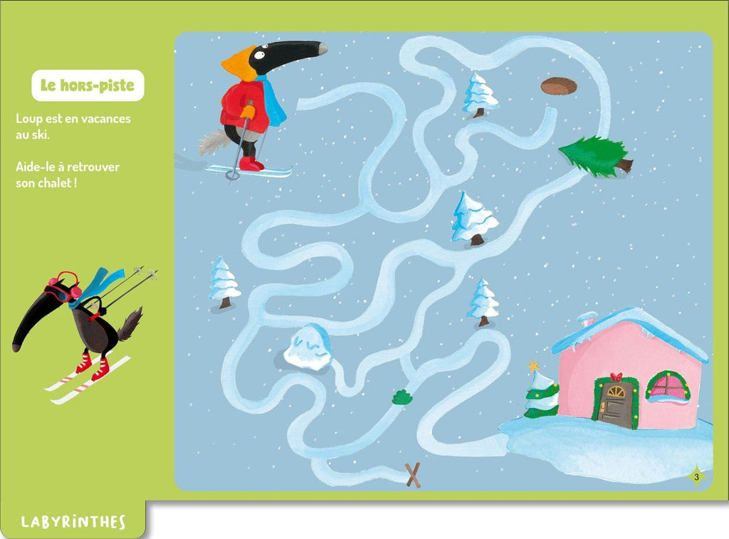 Mes jeux effaçables - Loup - Spécial Noël
