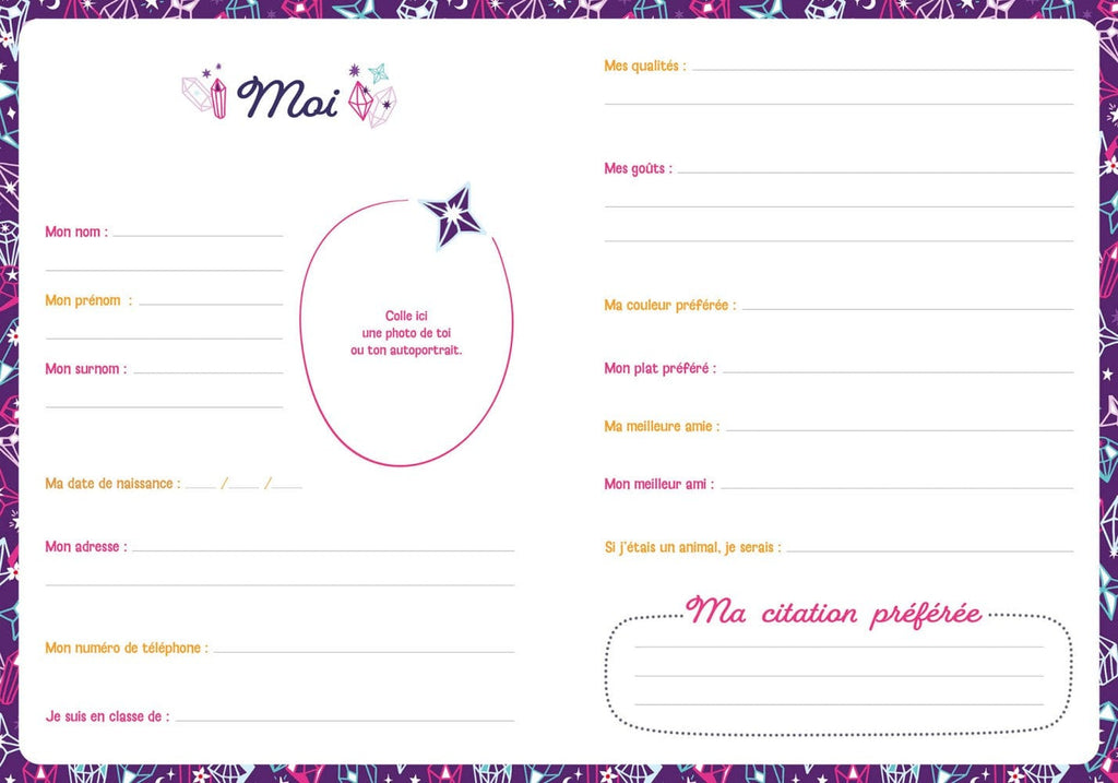 Mon carnet secret bijou scintillant