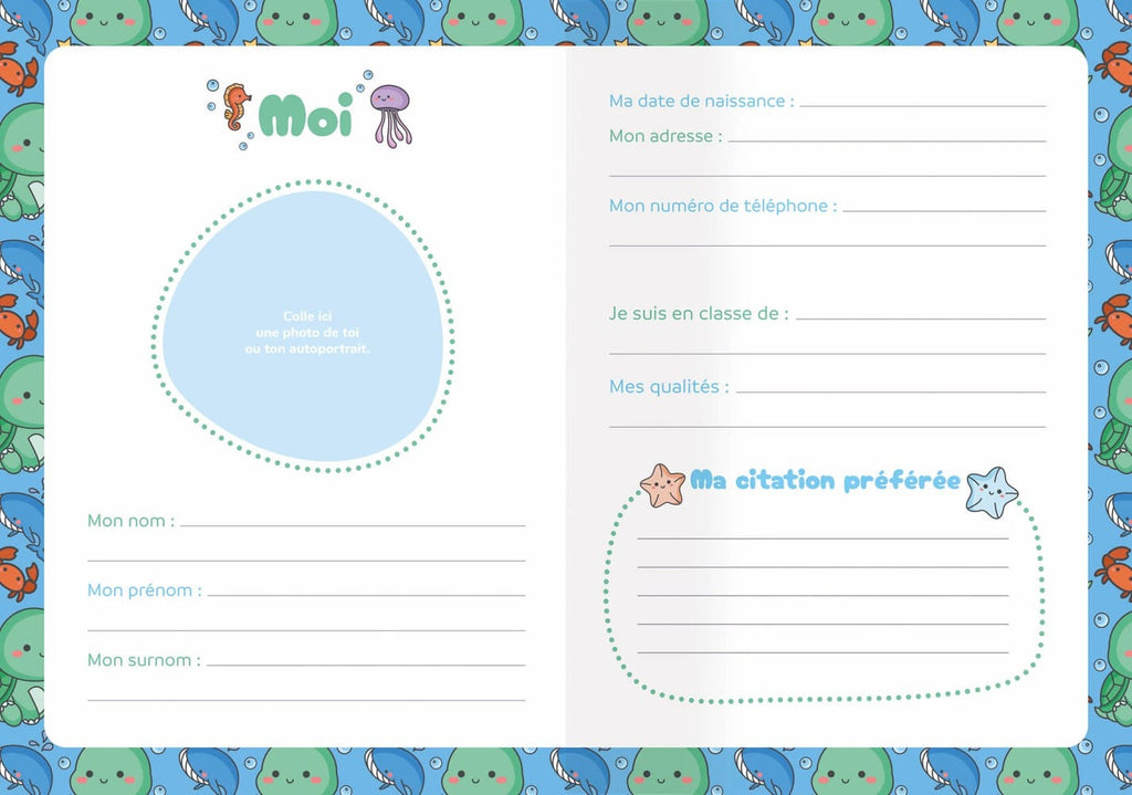 Mon carnet secret - Tortue