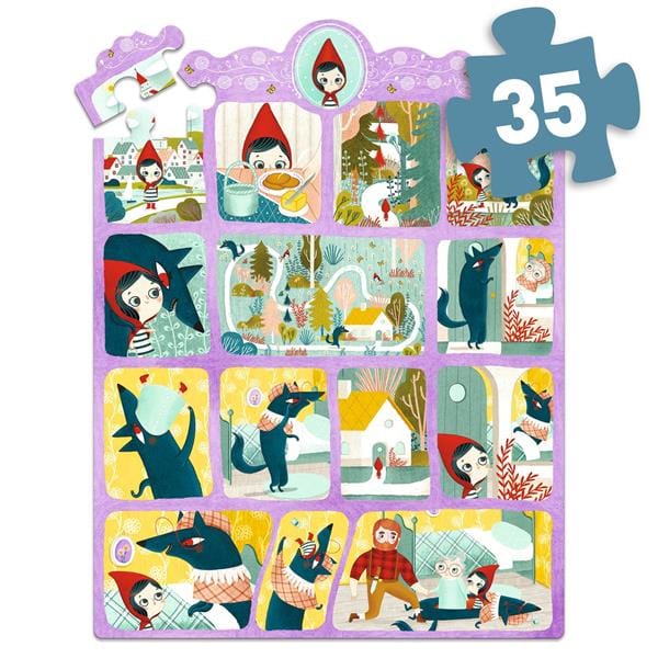 Puzzle Histoire - Le petit chaperon rouge - 35 pièces