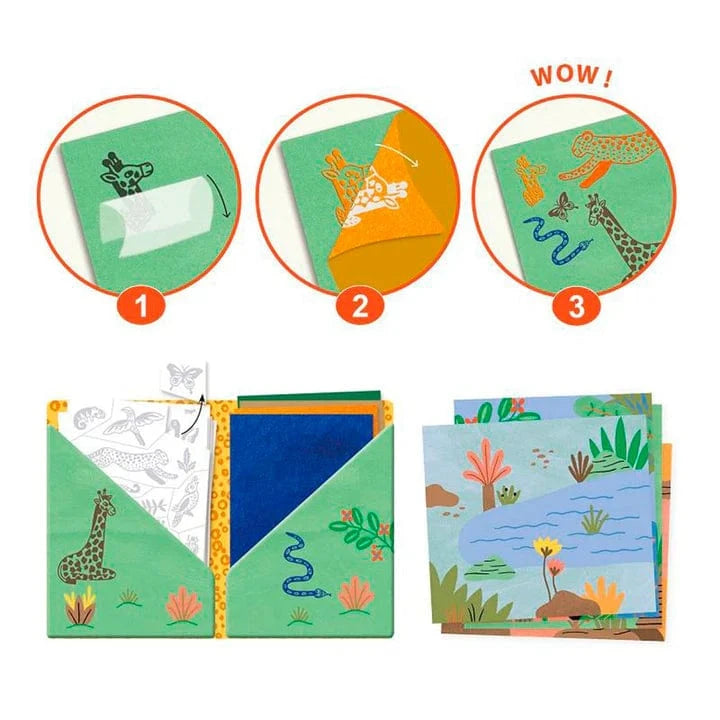 Artistic patch velours - Animaux sauvages