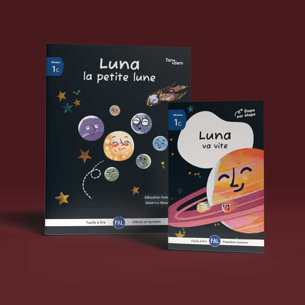 Facile à lire - Tandem - Luna la petite lune - niveau 1