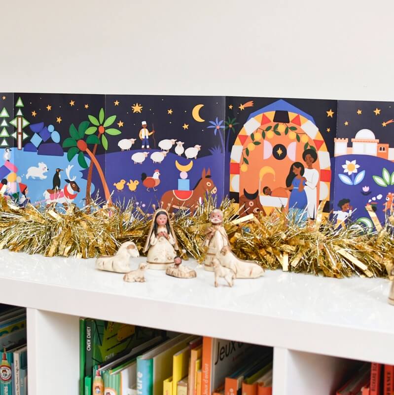 Poppik - Poster Créatif - Crèche de Noël