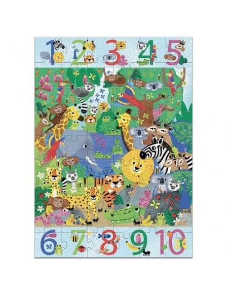 Puzzle géant 1 à 10 Jungle