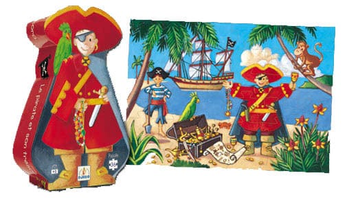 Puzzle silhouette - Pirate - 36 pièces