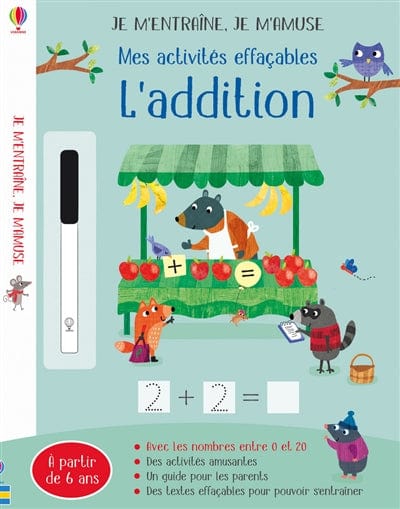 Je m'entraîne, je m'amuse - Mes activités effaçables - L'addition