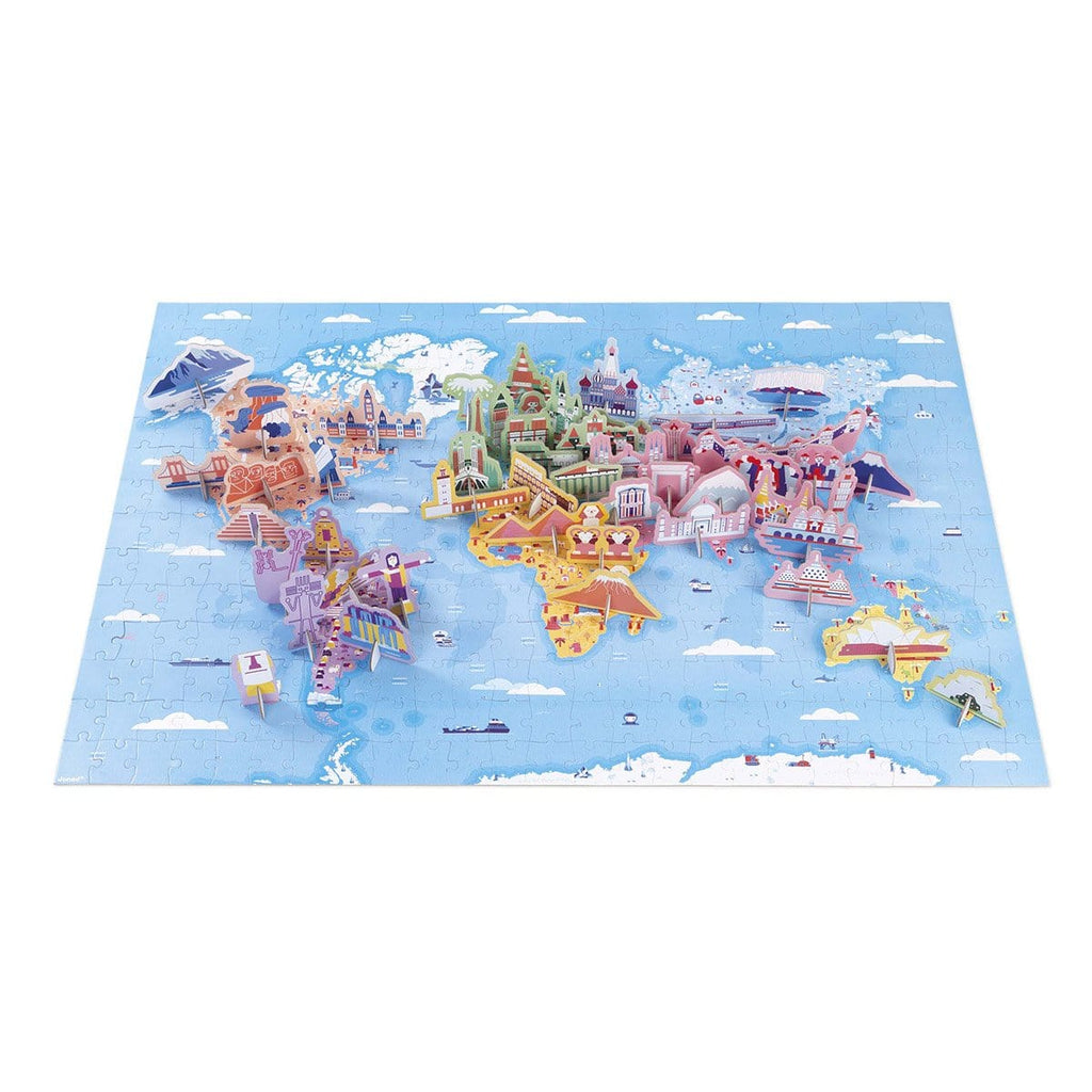 Puzzle éducatif - Les curiosités du monde