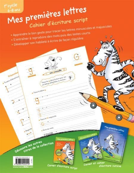 Cahier d'écriture script
