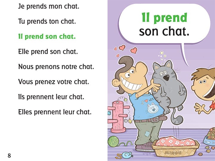 Nous conjuguons - Le verbe PRENDRE au présent de l'indicatif