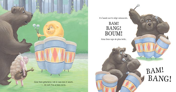 Gros ours musicien