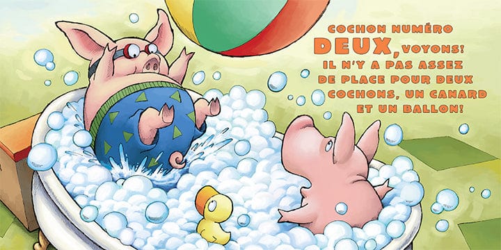 Dix petits cochons - Une aventure dans le bain