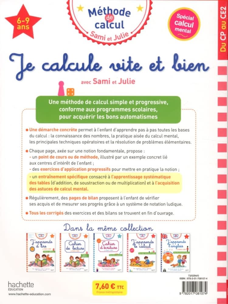 Je calcule vite et bien avec Sami et Julie