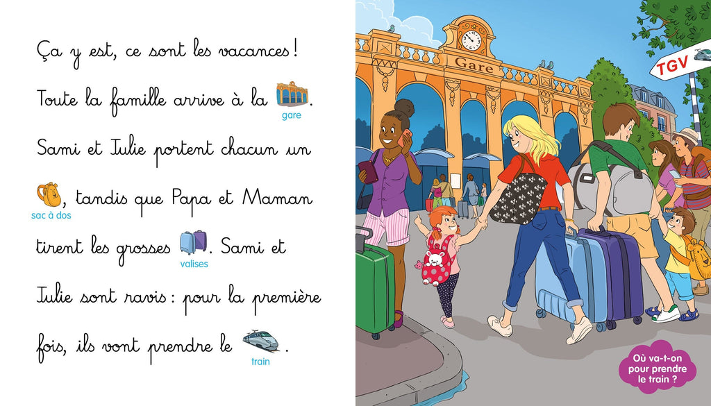 Les histoires de P'tit Sami - Sami et Julie prennent le train