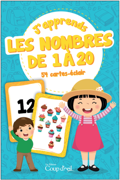 Cartes-éclair - J'apprends les nombres de 1 à 20
