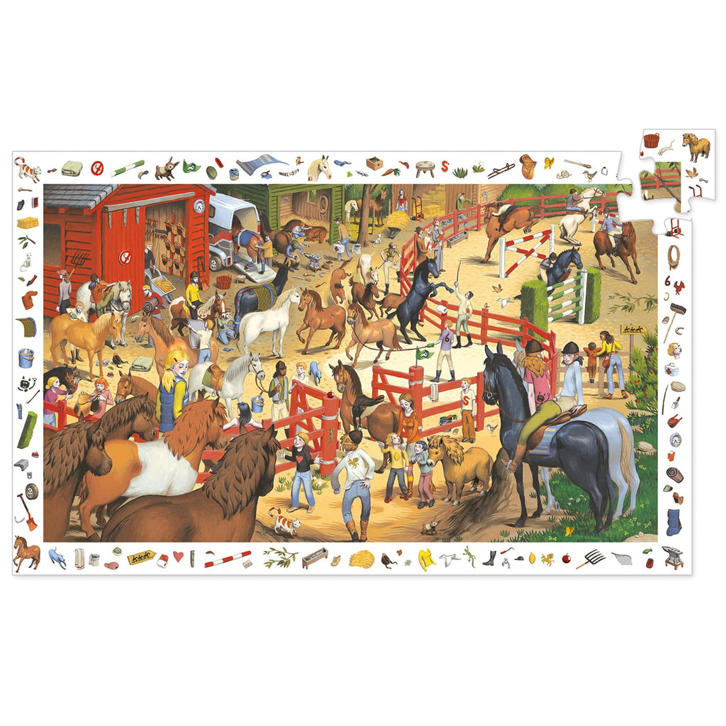 Puzzle observation - Équitation - 200 pièces