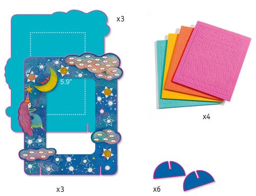 DIY - Cadres mosaïques à décorer - Féerique