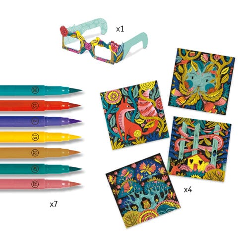 Coloriages 3D - Forêt fantastique