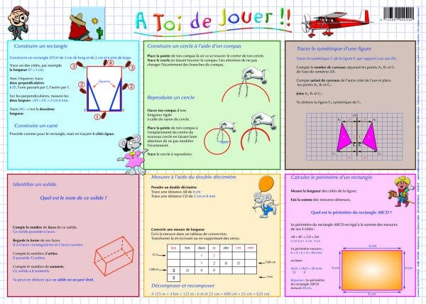Napperon d'apprentissage - La géométrie