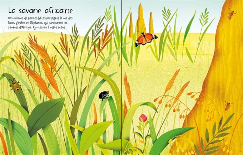 Autocollants Usborne - Les petites bêtes