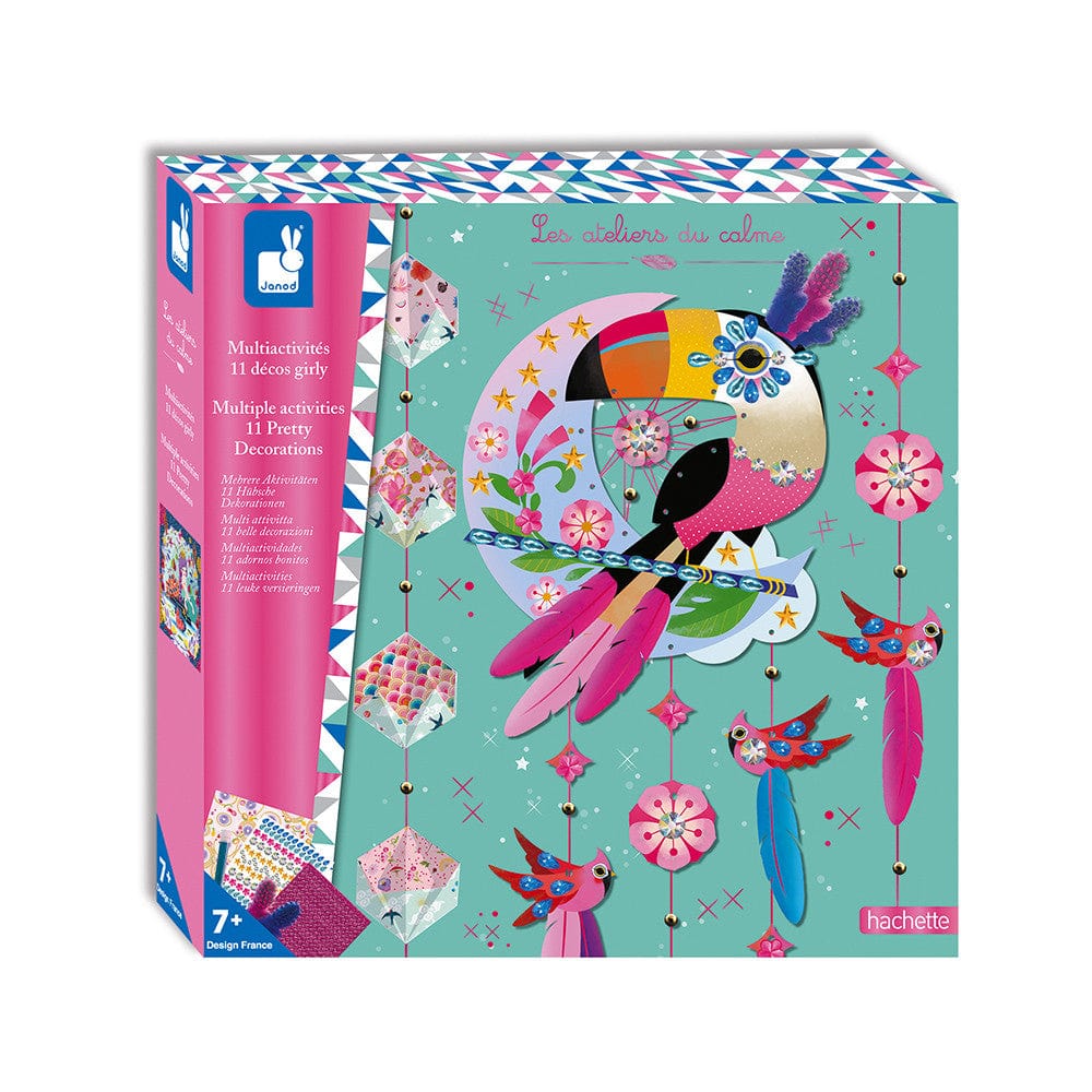 Les ateliers du calme - Coffret multi-activités 11 décos girly