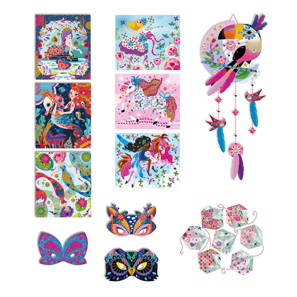 Les ateliers du calme - Coffret multi-activités 11 décos girly