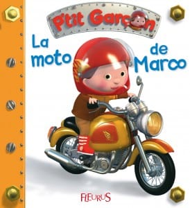 P'tit garçon - Coffret Le taxi de Rémi et livre bain La moto de Marco