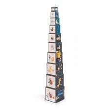 Cubes empilables - Les moustaches