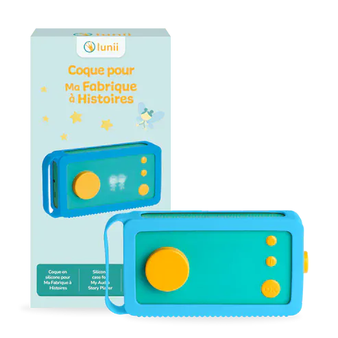 Coque pour ma fabrique à histoire Lunii - bleue