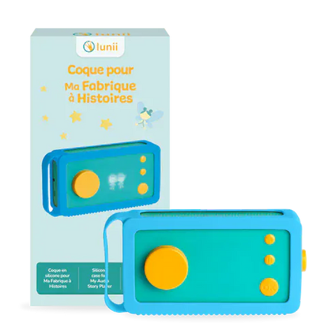 Coque pour ma fabrique à histoire Lunii - bleue