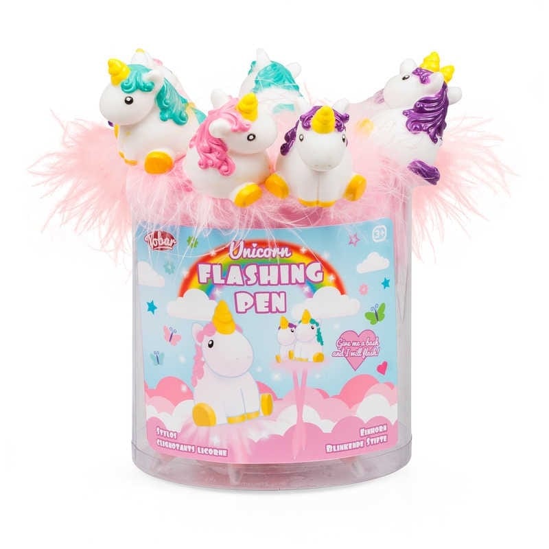 Stylo Clignotant Licorne