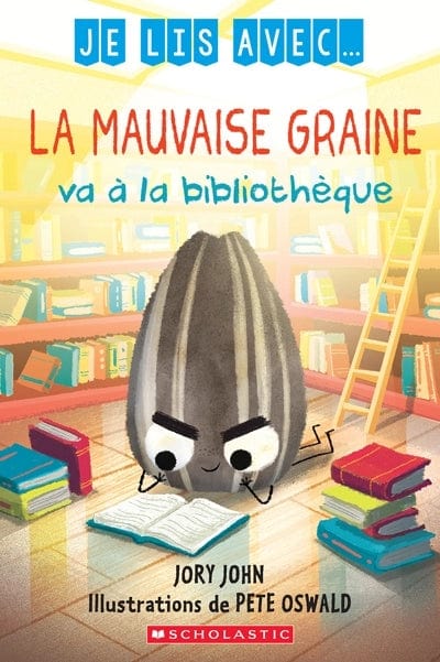 Je lis avec la mauvaise graine va à la bibliothèque