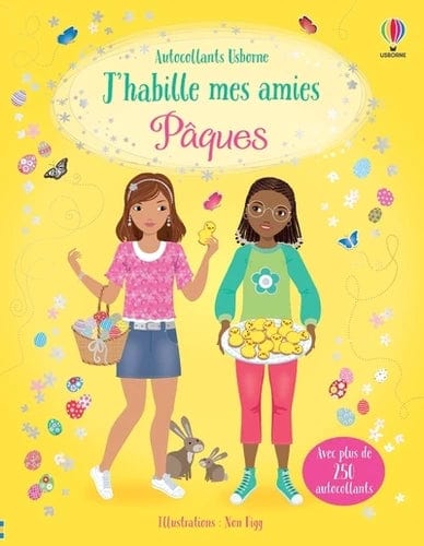 Autocollants Usborne - J'habille mes amies Pâques