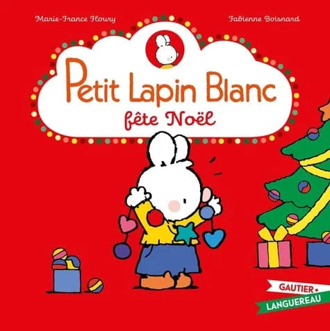 Petit Lapin Blanc fête Noël
