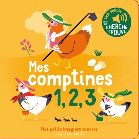 Livre sonore - Mes comptines 1, 2, 3