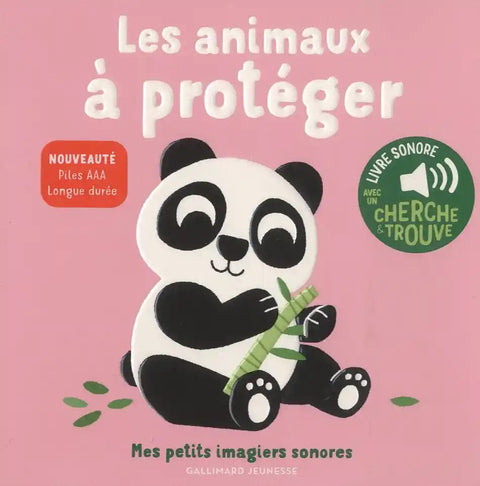 Livre sonore - Les animaux à protéger