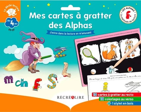 Mes cartes à gratter des Alphas - J'entre dans la lecture en m'amusant