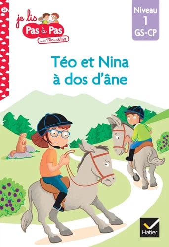 Je lis pas à pas - Téo et Nina à dos d'âne