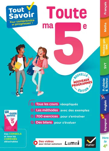 Tout savoir pour comprendre et progresser - 5e ( 7e année )