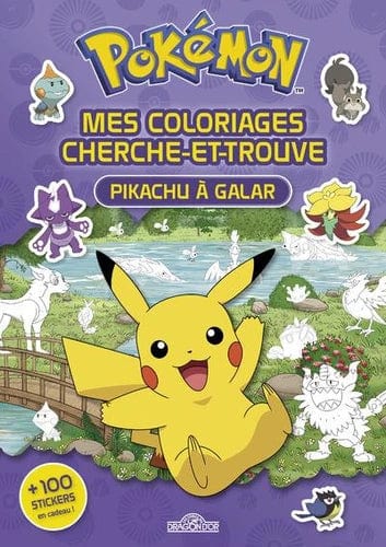 Pokémon - Mes coloriages cherche et trouve - Pikachu à Galar