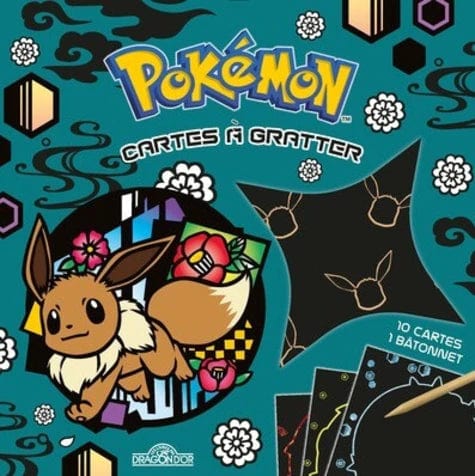 Pokémon - Cartes à gratter - Avec 10 cartes et 1 bâtonnet