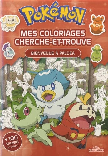 Pokémon - Mes coloriages cherche et trouve - Bienvenue à Paldea