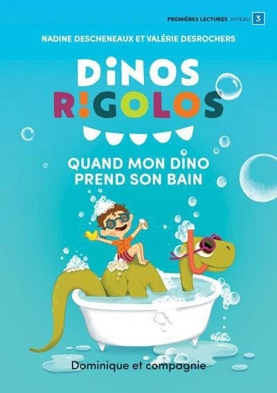 Dinos rigolos - Quand mon dino prend son bain