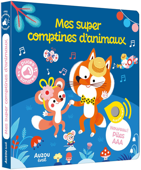 Livre sonore - Mes super comptines d'animaux